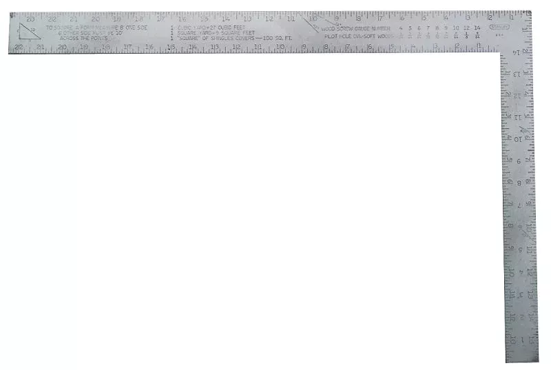 STANLEY 45-300 Carpenter’s Square, SAE Graduation, Aluminum
