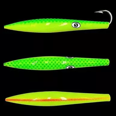 Sterling Tackle CedarFlex Rigged Trolling Lure 7in Zucchini