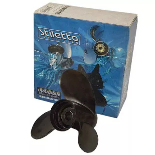 Stiletto Ariva Boat Propeller B11011 | RH Aluminum 10 1/2 x 11 P