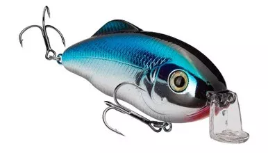 Strike King Hybrid Hunter Shallow Crankbait 3.5in Chrome Blue