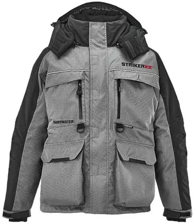 Striker 2023 Hardwater Jacket – Gray/Black – XL