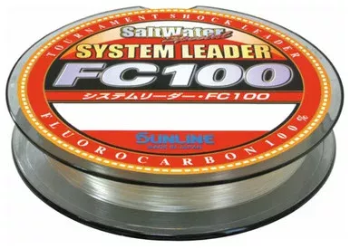 Sunline FC 100 Fluorocarbon System Leader – 35lb – 110yds