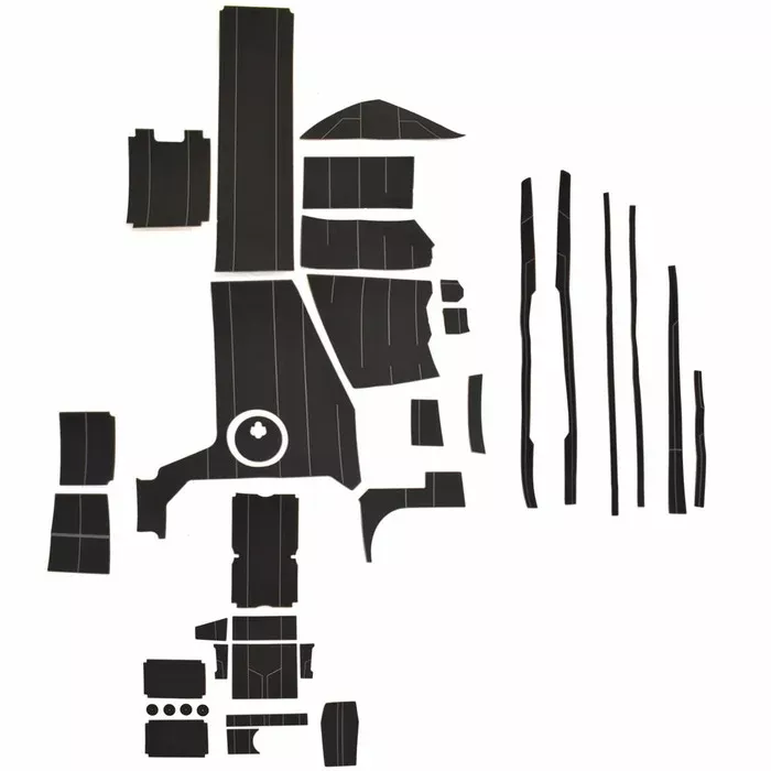 Supra Boat Non-Skid Deck Mats 122040 | SS (SL) GatorStep Black (Kit)