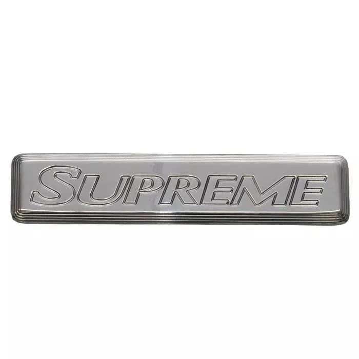 Supreme Boat Logo Emblem Plate SUP-121 | 7 5/8 x 1 5/8 Inch Aluminum