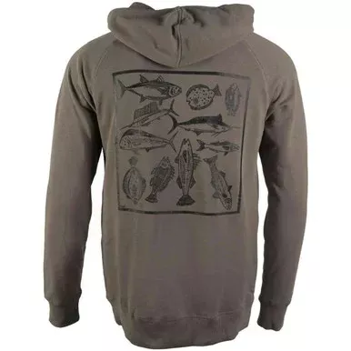 TackleDirect Fish Box Hooded Sweatshirt – Musk – Small