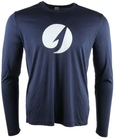 TackleDirect Hook Logo Men’s Performance LS Shirt – Navy – 3XL
