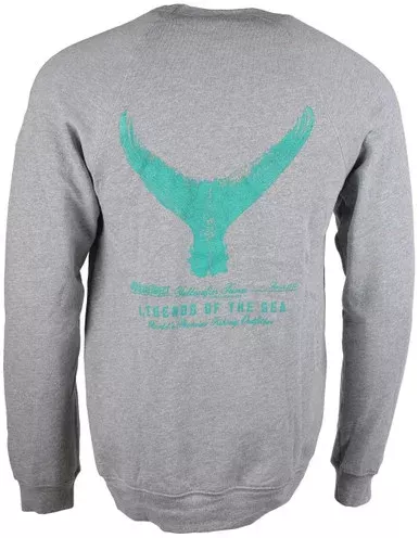 TackleDirect Yellowfin Tuna Crewneck Sweatshirt – Athletic Heather – XS