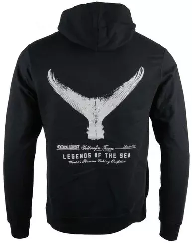 TackleDirect Yellowfin Tuna Hooded Sweatshirt – Black – Medium