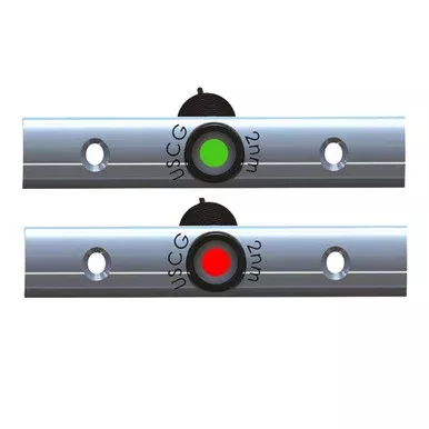 TACO Rub Rail Mounted LED Navigation Light Set – 4″ w/Deutsch Plug Port & Starboard