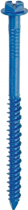 Tapcon 24325 Screw Anchor, 2-1/4 in L, Hex Drive, Steel, Climaseal, 75