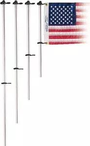 Taylor Aluminum Flag Pole W/ Flag Clips 916