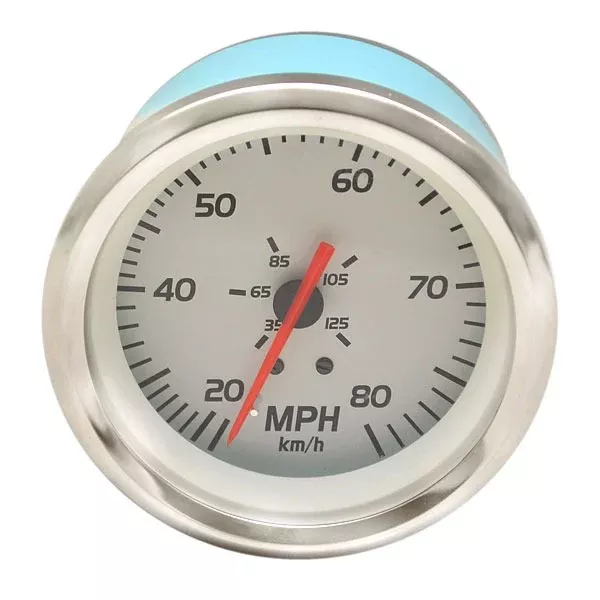 Teleflex Boat Speedometer 98242F | Sea Ray 80 MPH 3 3/8 Inch Lido