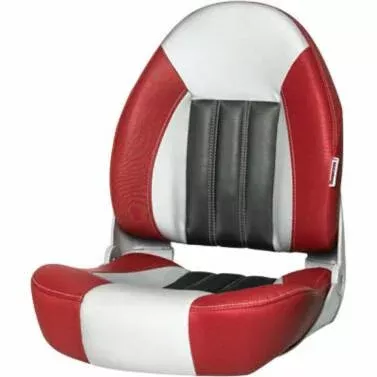 Tempress 68450 ProBax Orthopedic Boat Seat Red/Gray/Carbon Marine Seating