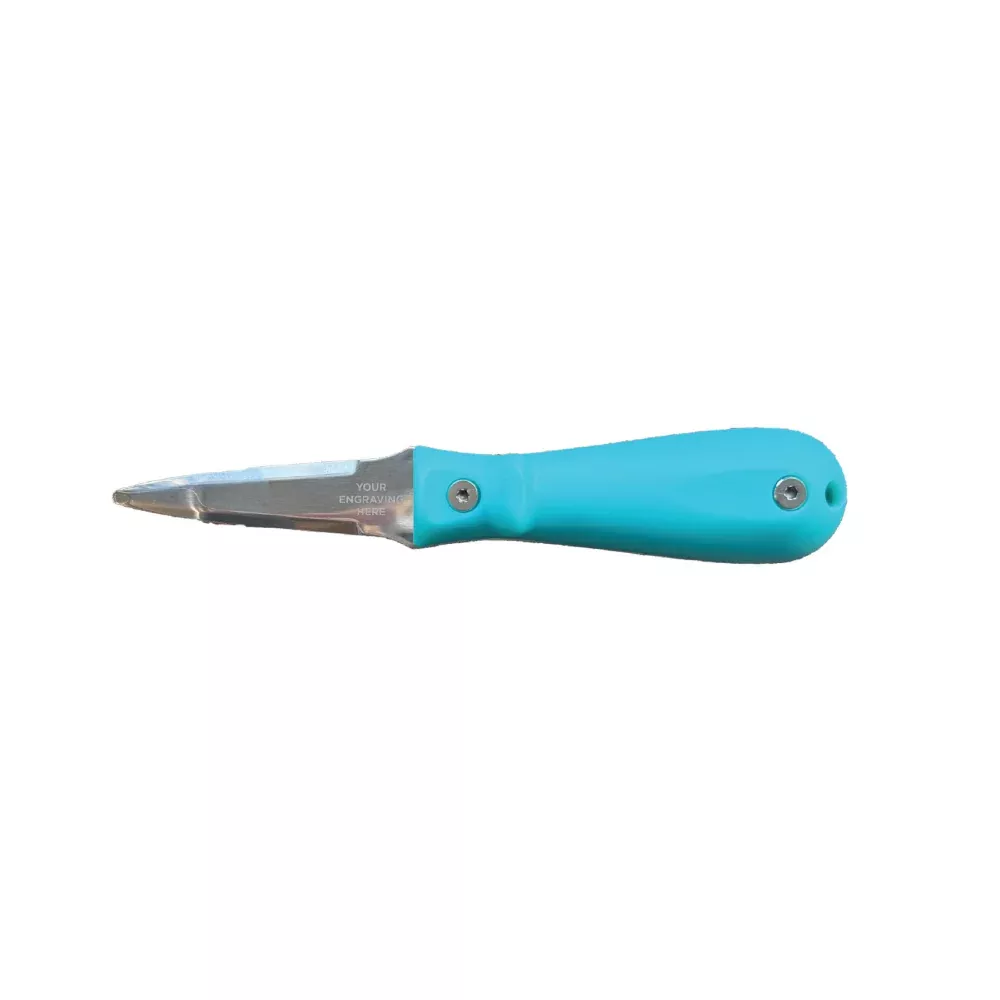 Toadfish Custom Engraved Put 'Em Back Oyster Knife - Teal (MINIMUM ORDER QUANTITY OF 25) [TF1001]