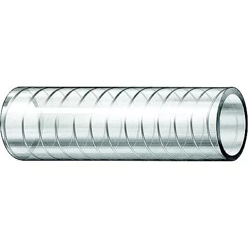 Trident 1630586 Wire Reinforced Clear PVC Hose – (FDA), 5/8″ x 50′