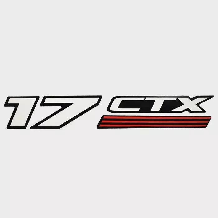 Triton Boat Model Decal 1860702 | 17 CTX Black White Red Sticker