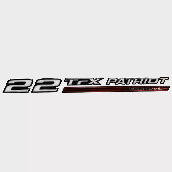 Triton Boat Raised Emblem Decal 303645 | Black Red White Sticker