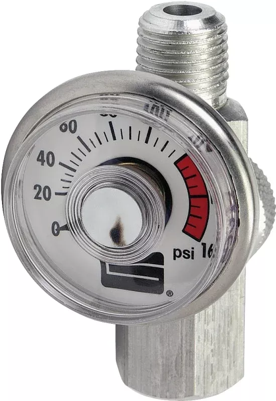 Tru-Flate 41-135 Air Regulator with Gauge, Steel