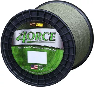 TUF-LINE 4ORCE Braided Fishing Line – Green – 2,500 yd. (80 lb.)