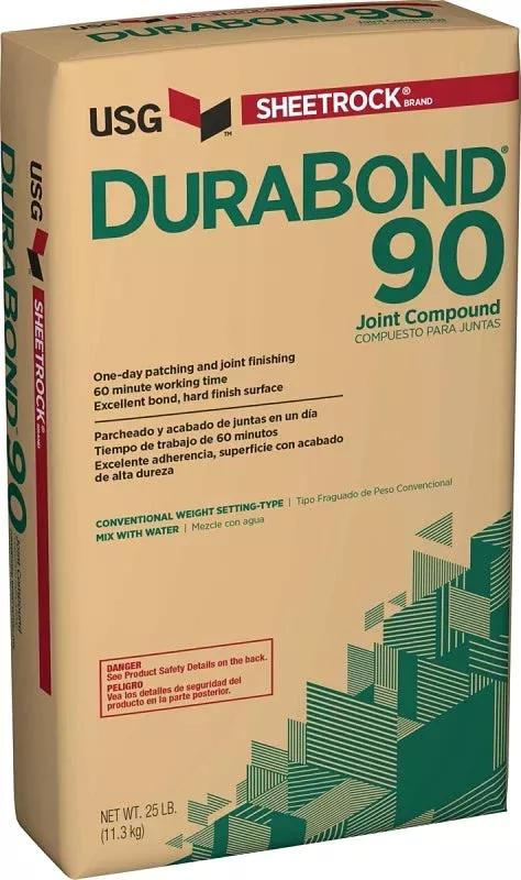 USG Durabond 90 381630120 Joint Compound, Powder, White, 25 lb