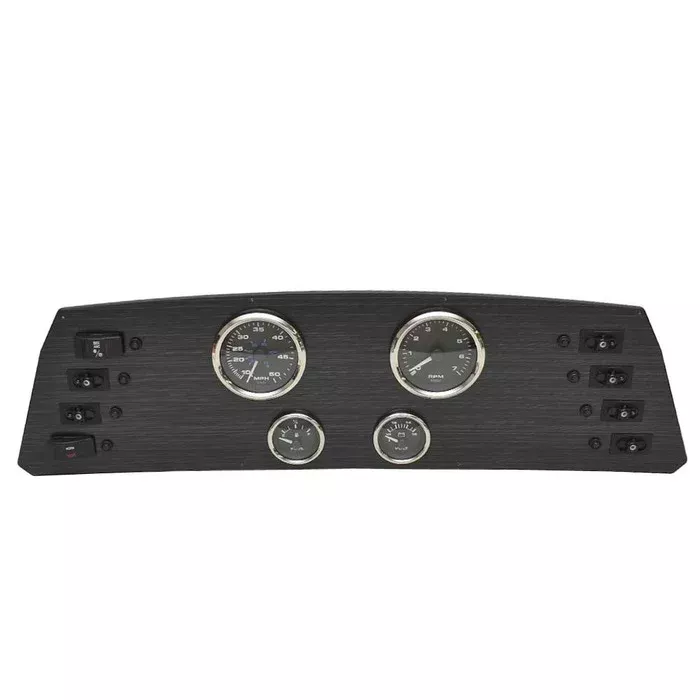 Viaggio Pontoon Boat Dash Panel 206304 | Lago Veethree Gauges Black