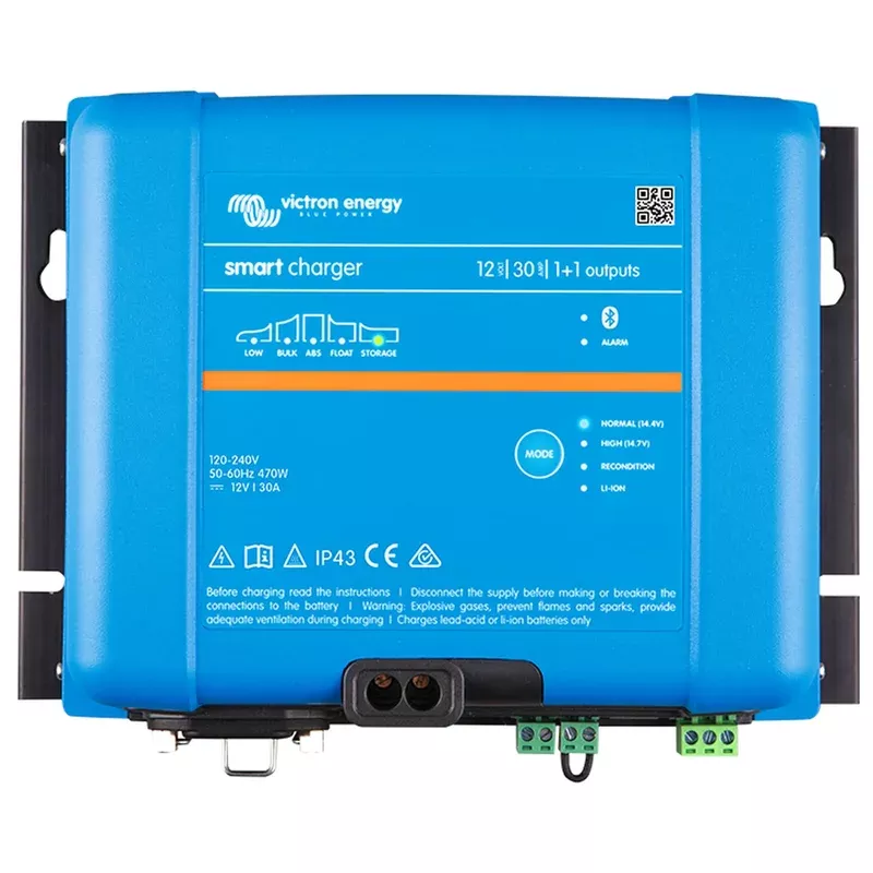 Victron Energy Smart IP43 Charger 12/50 (1+1) 120/240V (PSC125051095)