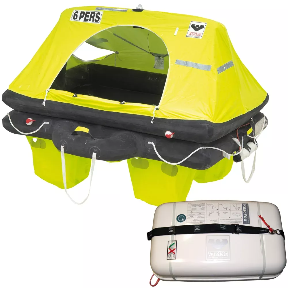 VIKING RescYou Liferaft 6 Person Container Offshore Pack [L006U00785AME]