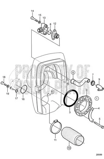 Volvo Penta C4 Rear S3R Duoprop 3857465