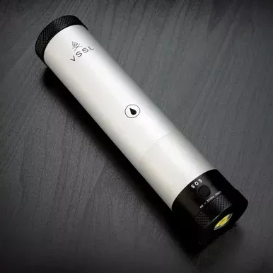VSSL Flask with LED Lantern – Silver