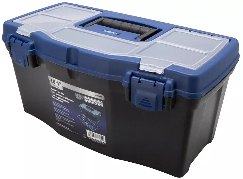 Vulcan 320100 Tool Box, 17-7/8 in L x 8-3/4 in W x 6-1/2 in H, Plastic