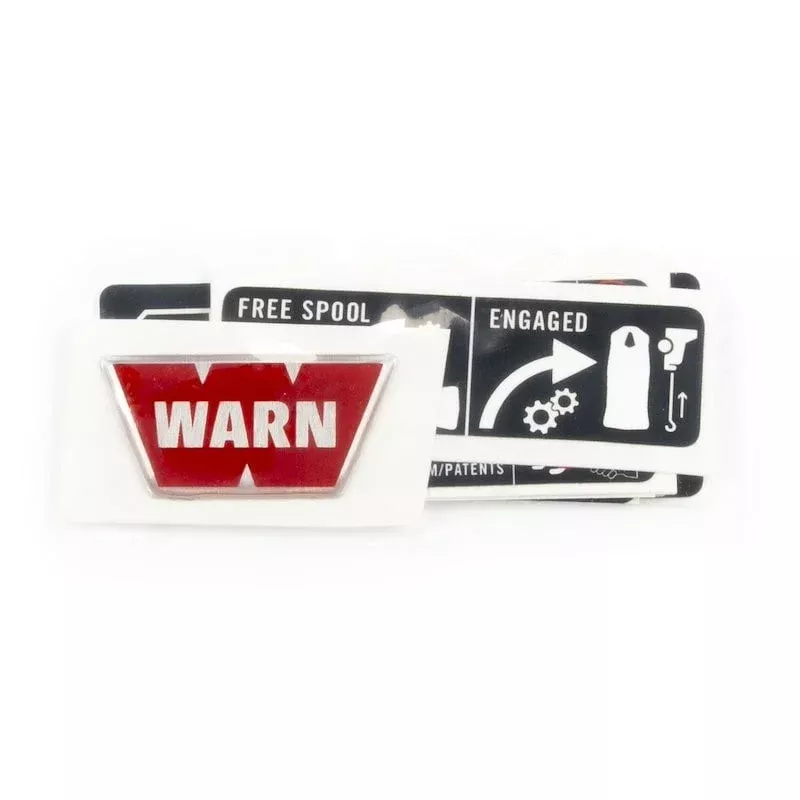 Warn Service Part: Zeon Xc Label Kit