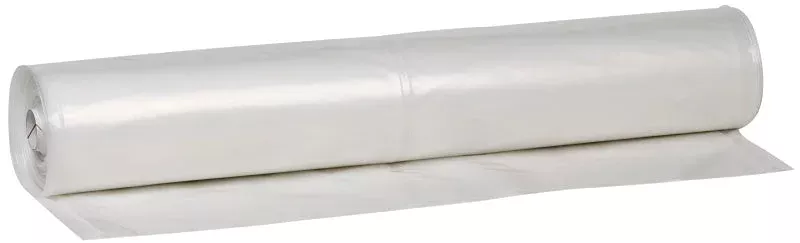 Warp’s 6CH20 Poly Film, 25 ft L, 20 ft W, 6 mil Thick, Clear, Pack of