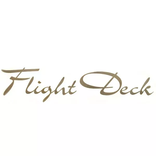 Weeres Boat Decal WI TAPE 466 | Flight Deck Logo Pewter Sticker