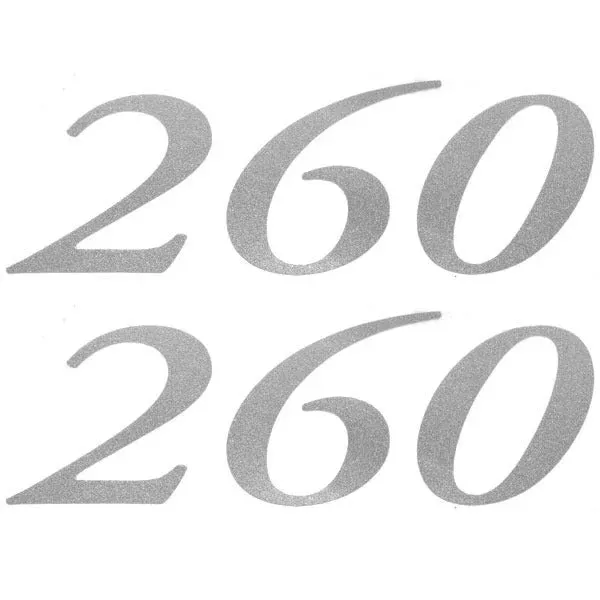 Weeres Boat Decals 30000388 | 260 Silver Vinyl 2012 (Pair)