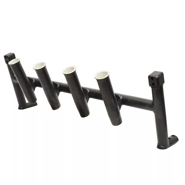 Wellcraft Boat Backrest Rod Holder 033-1315-BW | 4-Tube 39 3/8 Inch Black