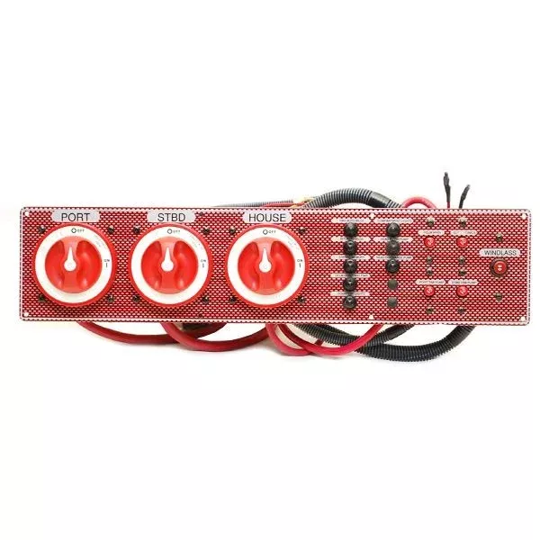 Wellcraft Boat Battery Switch Panel | BEP Breaker 22 x 5 Inch Red