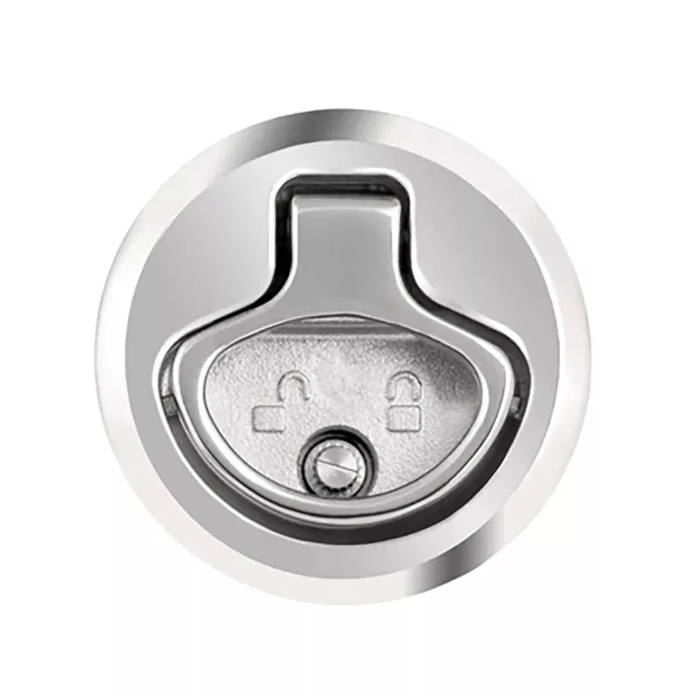 Whitecap 2" Beveled Locking Slam Latch w/Backing Plate [6538C]