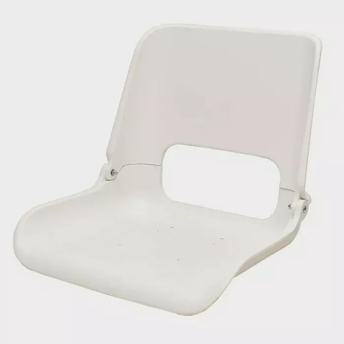 Wise Boat Fold-Down Seat 8WD136LS-710 | White High Back Clam Shell