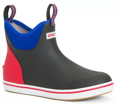 Xtratuf Ankle Deck Boot – Black/Snorkel Blue – 9