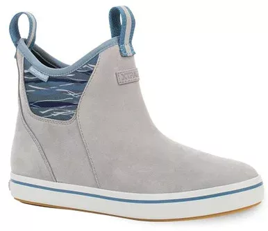 Xtratuf Women’s Leather Ankle Deck Boot – Gray Dolphin – 8