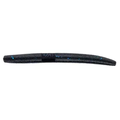 Yamamoto 4in Senko Bulk Pack – 100 Pack – Black w/ Large Blue Flake