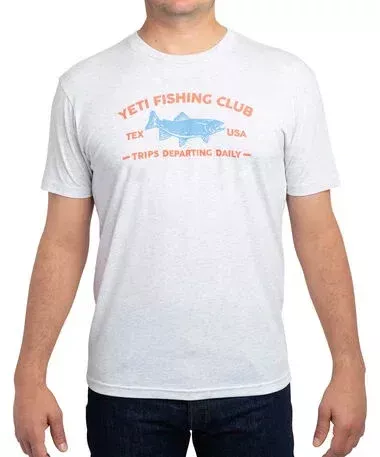 YETI Fishing Club Short Sleeve T-Shirt – White – Medium