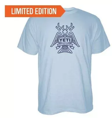 YETI Horn, Fin, and Feather Short Sleeve T-Shirt – XX-Large