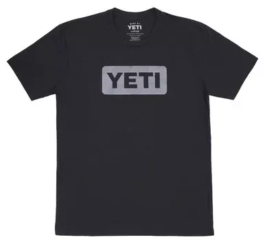 YETI Logo Badge Short Sleeve T-Shirt – Black/Gray – 3X-Large
