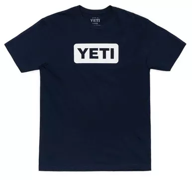 YETI Logo Badge T-Shirt – Navy – XL