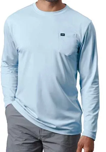 YETI Pocket Long Sleeve Sunshirt – Light Blue – Large