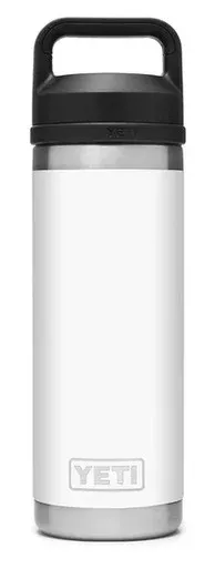 YETI Rambler Bottle – 18 oz. – Chug Cap – White