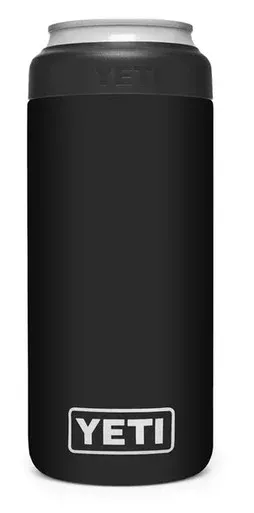 YETI Rambler Colster Slim Can Insulator – Black