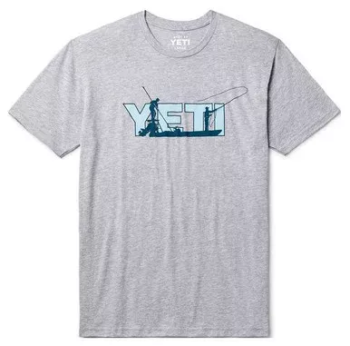 YETI Skiff Short Sleeve T-Shirt – Heather Gray – 2X-Large