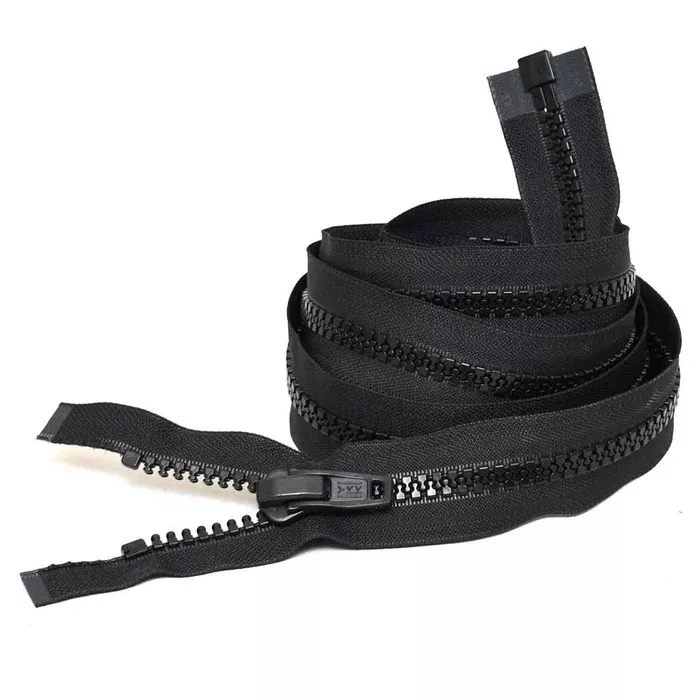 YKK Boat Separating Zipper VFUV01-107TXE | 120 x 1 3/8 Inch Black